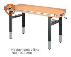 Dielenské stoly s centrálne nastaviteľnou výškou (kľučkou)