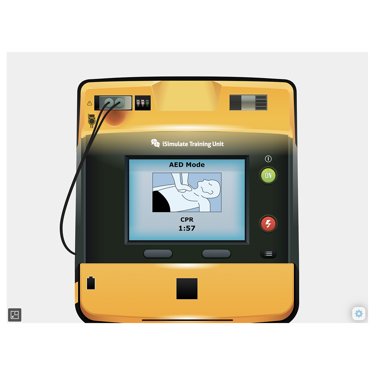 Simulátor obrazovky pacientkého monitoru LIFEPAK® 1000 pro REALITi360